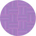 Square Patterned Bright Lilac Purple Rug, pat1487pur