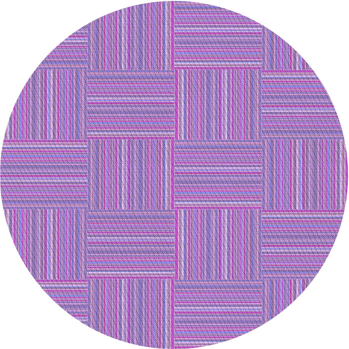 Square Machine Washable Transitional Bright Lilac Purple Rug in a Living Room, wshpat1487pur