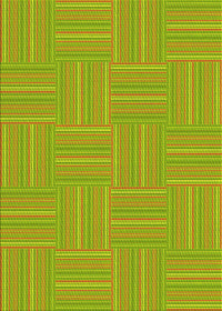 Machine Washable Transitional Dark Yellow Green Rug, wshpat1487yw