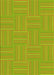 Patterned Dark Yellow Green Rug, pat1487yw