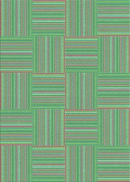 Patterned Hazel Green Novelty Rug, pat1487