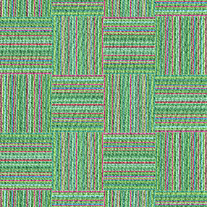 Patterned Hazel Green Novelty Rug, pat1487