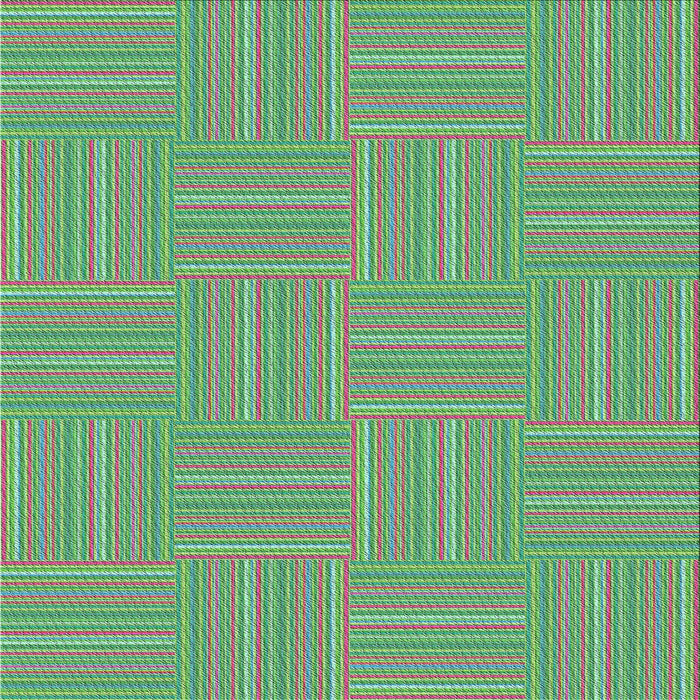 Square Patterned Hazel Green Novelty Rug, pat1487