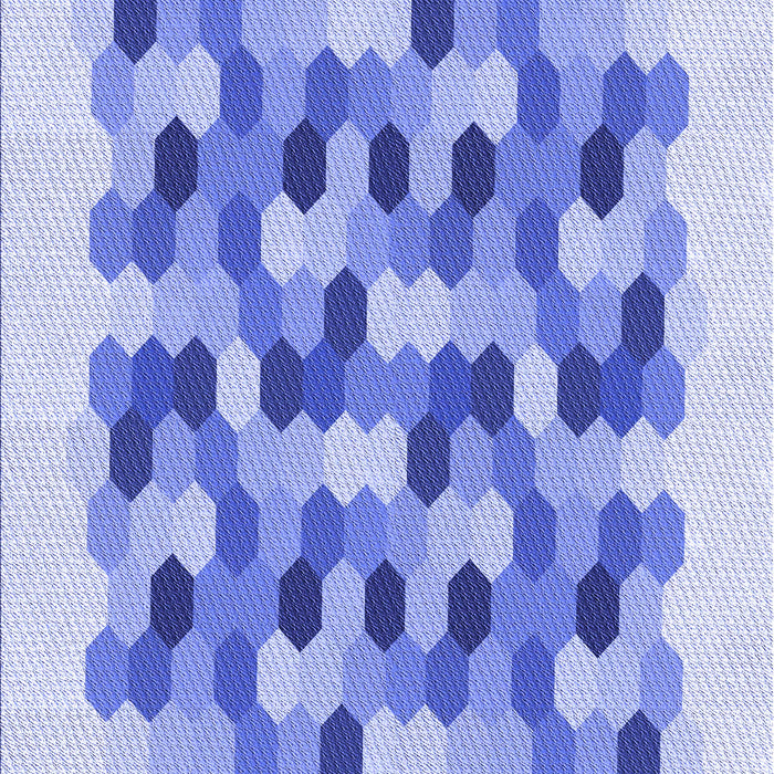 Machine Washable Transitional Royal Blue Rug, wshpat1488blu