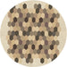 Square Machine Washable Transitional Dark Gold Brown Rug in a Living Room, wshpat1488brn