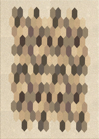 Machine Washable Transitional Dark Gold Brown Rug, wshpat1488brn