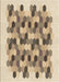 Patterned Dark Gold Brown Rug, pat1488brn