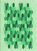 Patterned Jade Green Rug, pat1488grn