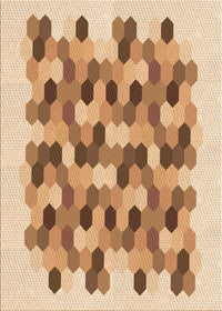 Machine Washable Transitional Brown Gold Rug, wshpat1488org