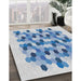 Machine Washable Transitional Steel Blue Rug in a Family Room, wshpat1488