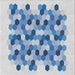 Sideview of Machine Washable Transitional Steel Blue Rug, wshpat1488