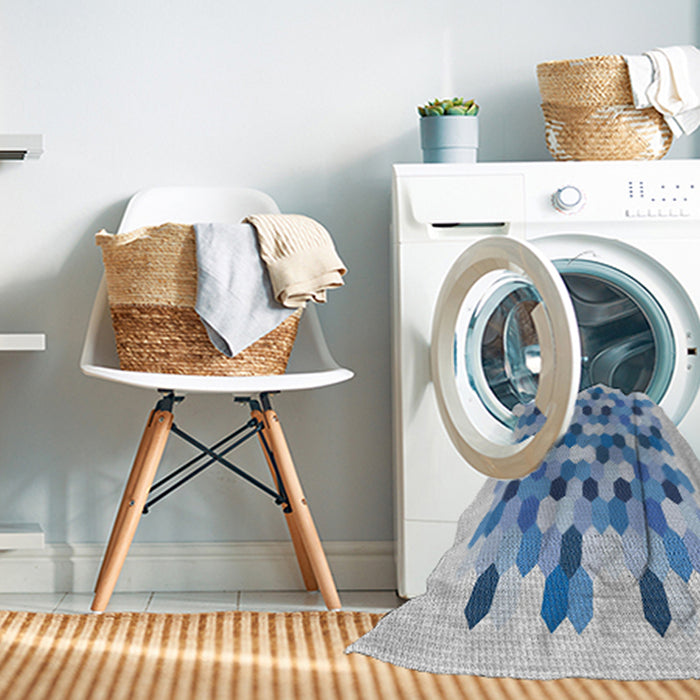 Machine Washable Transitional Steel Blue Rug in a Washing Machine, wshpat1488