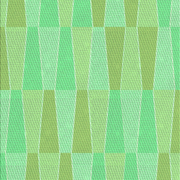 Machine Washable Transitional Green Rug, wshpat1489grn