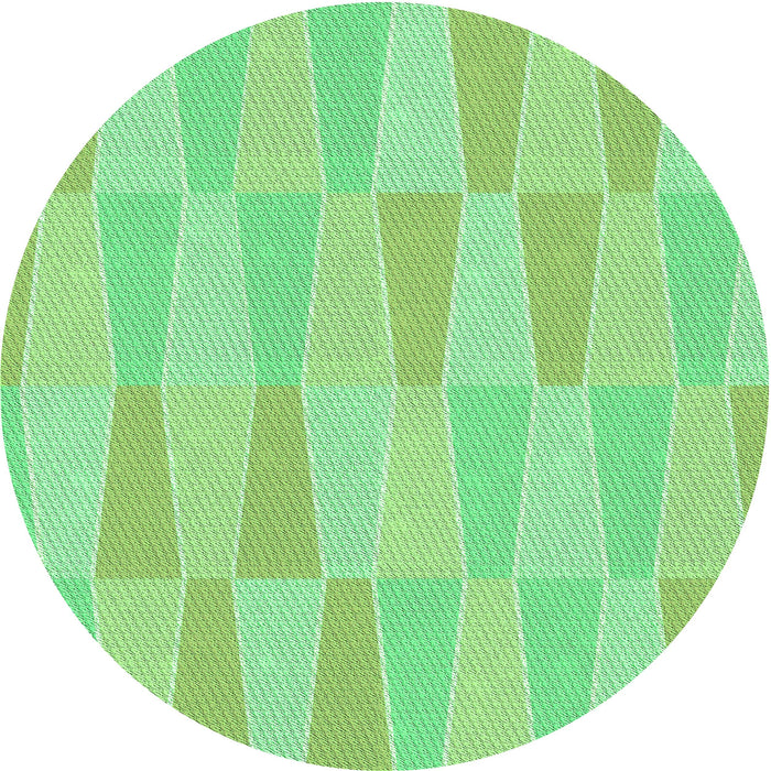 Square Patterned Green Rug, pat1489grn