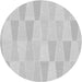 Square Patterned Dark Gray Rug, pat1489gry