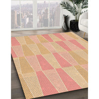 Patterned Orange Rug, pat1489org