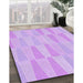Patterned Purple Rug in Family Room, pat1489pur