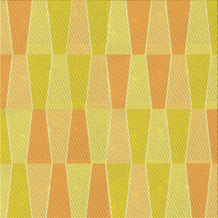 Round Patterned Yellow Rug, pat1489yw