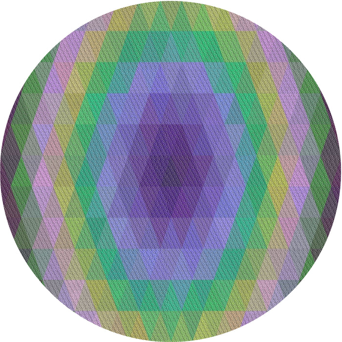 Sideview of Patterned Purple Modern Rug, pat148