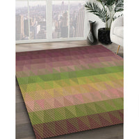 Patterned Caramel Brown Rug, pat149brn