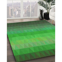 Patterned Forest Green Rug, pat149grn