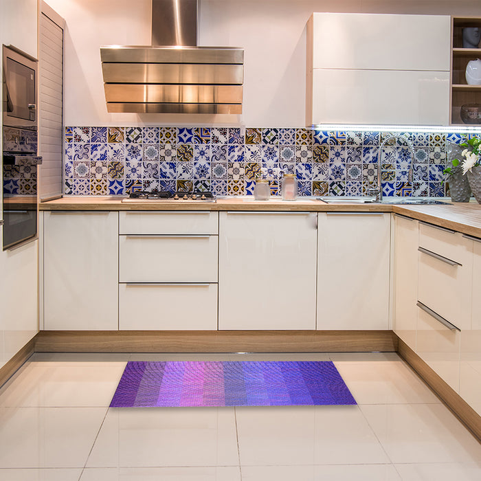 Patterned Purple Rug in a Kitchen, pat149pur