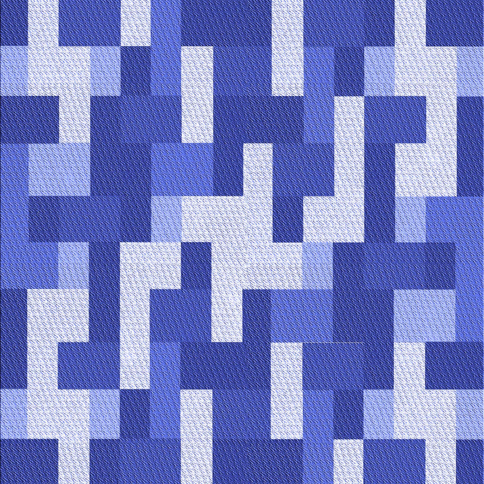 Patterned Jeans Blue Rug, pat1490blu