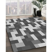 Patterned Cloud Gray Rug, pat1490gry