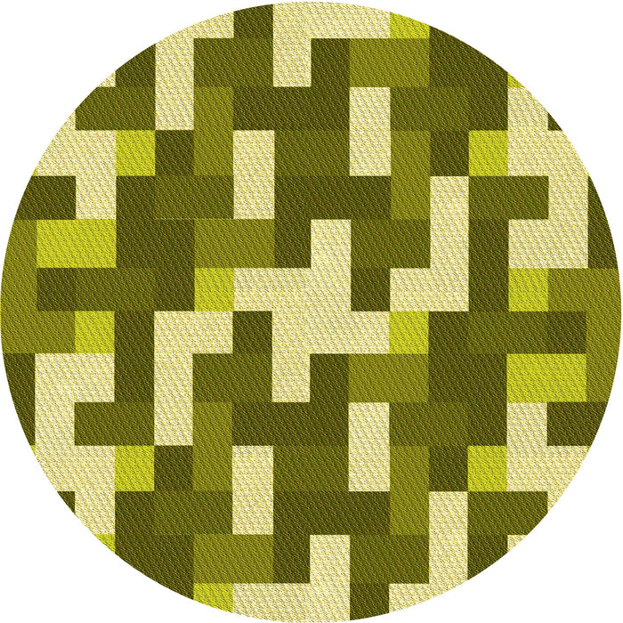 Square Patterned Oak Brown Rug, pat1490yw