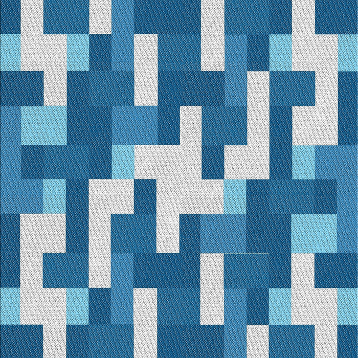 Machine Washable Transitional Sky Blue Rug, wshpat1490