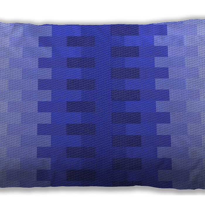 Patterned Rectangular Sky Blue Lumbar Throw Pillow, 13 inch by 19 inch, lbpat1491blu