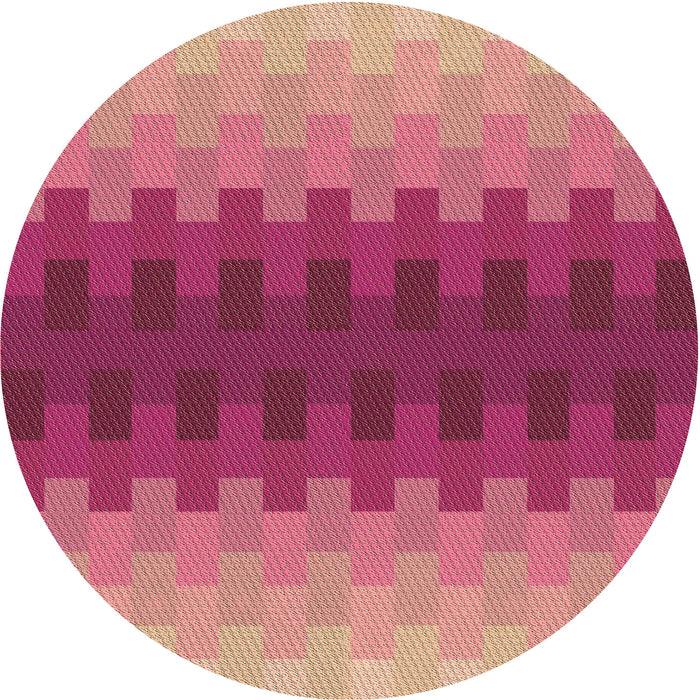 Square Machine Washable Transitional Raspberry Red Rug in a Living Room, wshpat1491brn