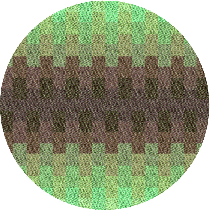 Square Machine Washable Transitional Green Rug in a Living Room, wshpat1491grn