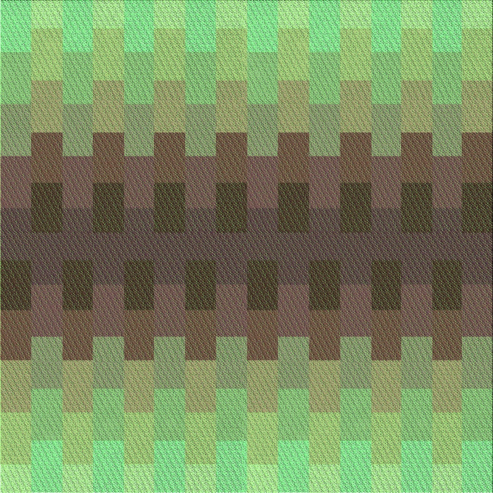 Round Patterned Green Rug, pat1491grn