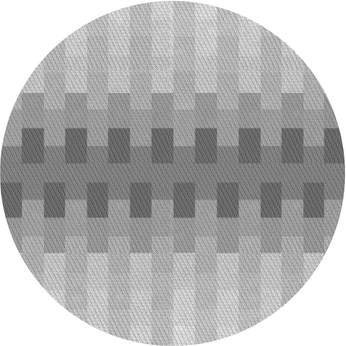 Square Patterned Gray Rug, pat1491gry