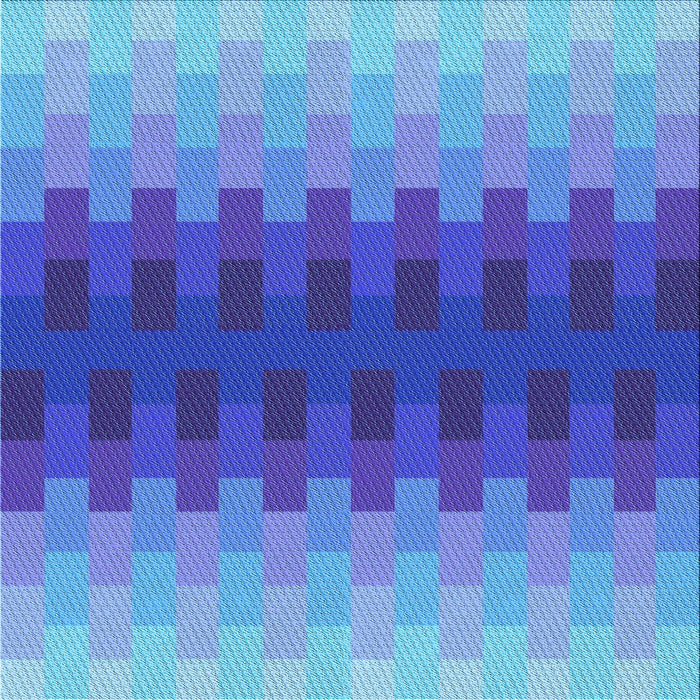 Round Patterned Blue Orchid Blue Rug, pat1491lblu