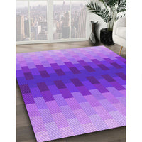 Patterned Purple Rug, pat1491pur