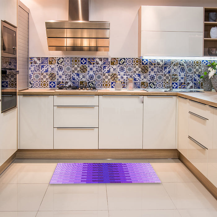 Patterned Purple Rug in a Kitchen, pat1491pur