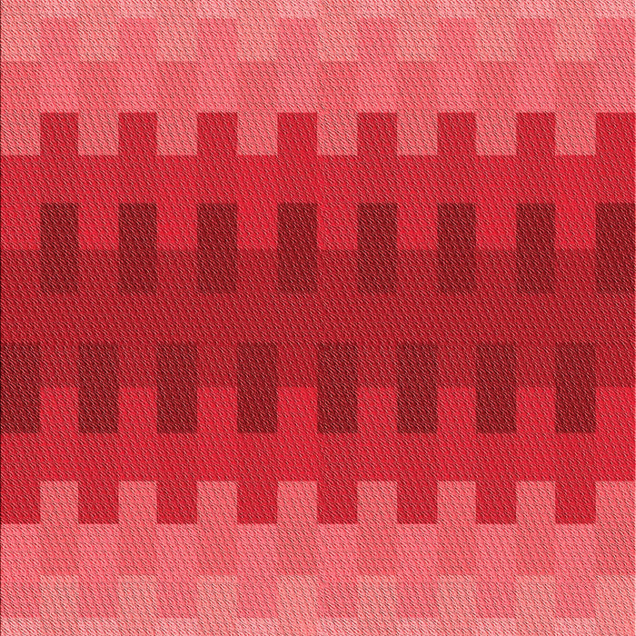 Machine Washable Transitional Red Rug, wshpat1491rd