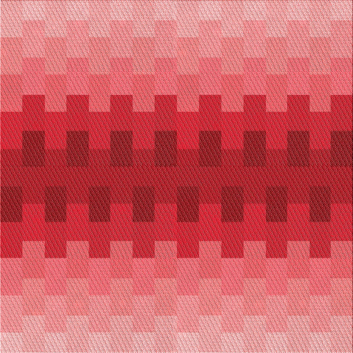 Round Patterned Red Rug, pat1491rd