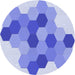 Square Patterned Periwinkle Purple Rug, pat1492blu