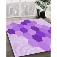 Patterned Blossom Pink Rug, pat1492pur