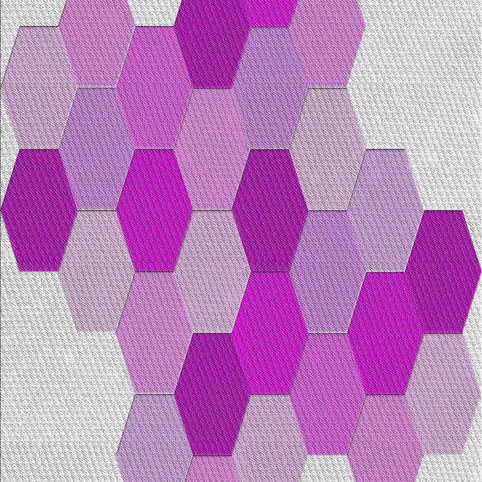 Patterned Pink Novelty Rug, pat1492