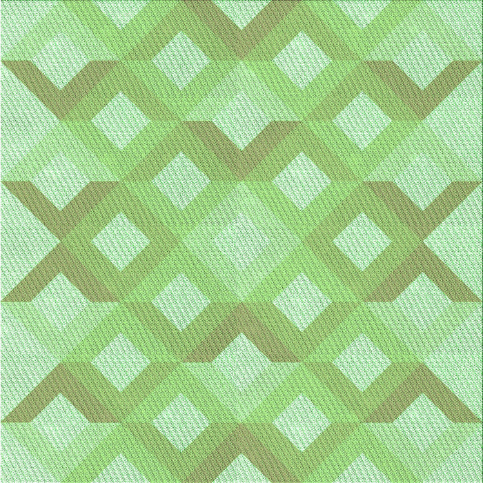 Round Patterned Green Rug, pat1493grn