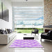 Machine Washable Transitional Purple Rug in a Kitchen, wshpat1493pur