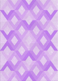 Machine Washable Transitional Purple Rug, wshpat1493pur