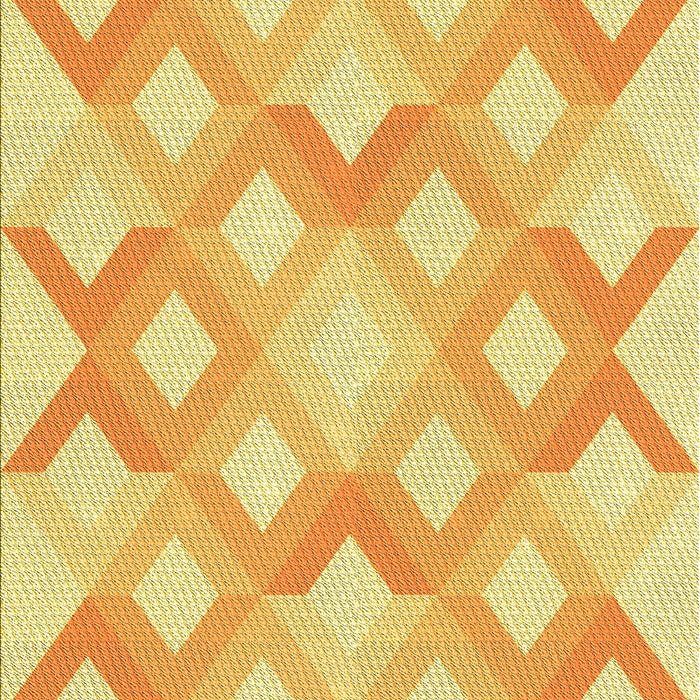 Patterned Chrome Gold Yellow Rug, pat1493yw