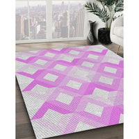 Patterned Orchid Purple Novelty Rug, pat1493