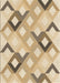 Patterned Khaki Gold Rug, pat1494brn