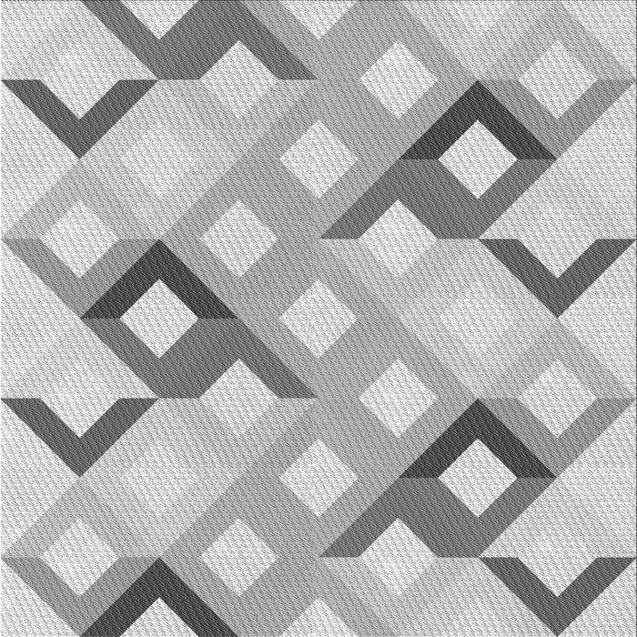 Round Patterned Gray Rug, pat1494gry